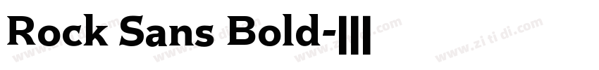 Rock Sans Bold字体转换